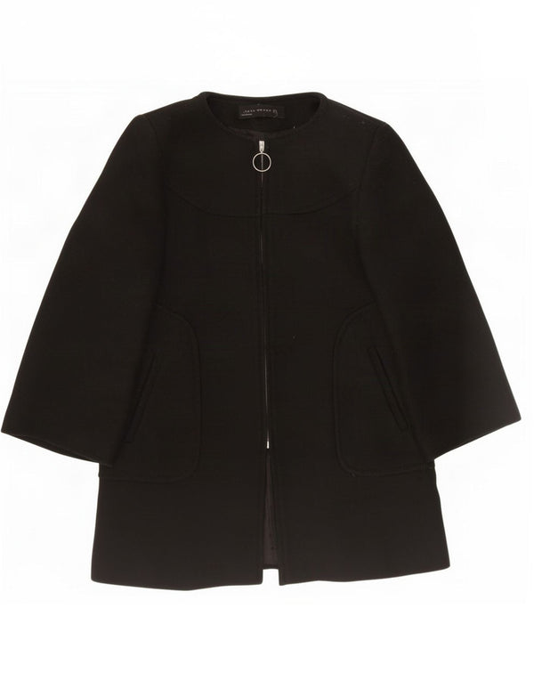 Soprabito Zara da donna UK 10 piccolo in lana nera