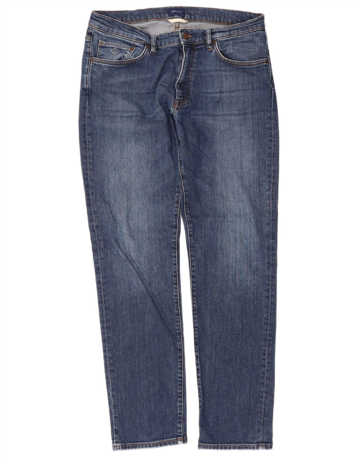 Jeans dritti da uomo Gant W34 L32 Blu