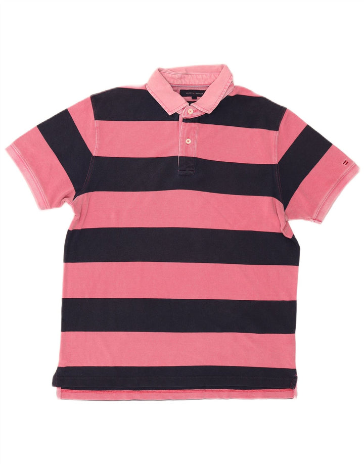 TOMMY HILFIGER Polo da rugby da uomo slim fit XL a righe rosa