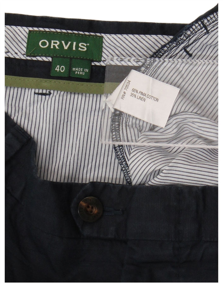 Pantaloncini chino da uomo ORVIS W40 XL in cotone blu navy