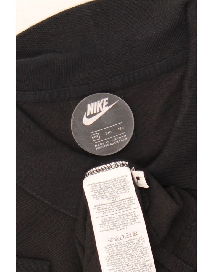 Polo Nike da uomo 2XL in cotone nero