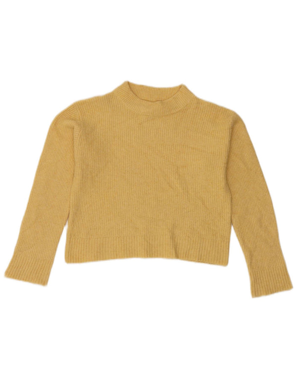 Maglione corto Zara per ragazze con collo dolcevita 11-12 anni Poliestere giallo