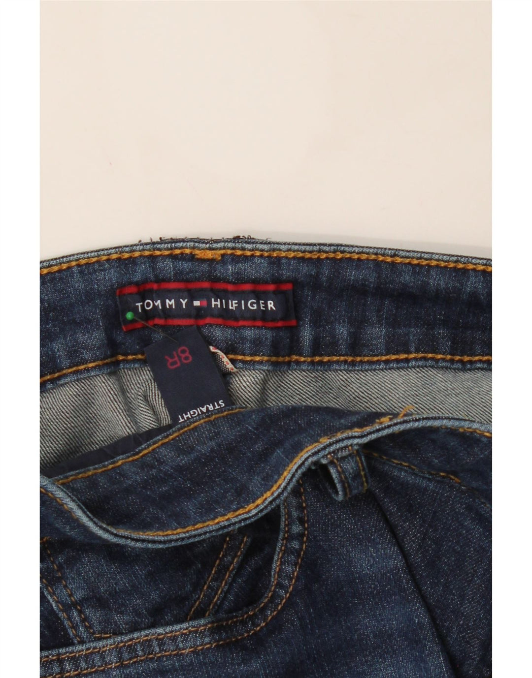 TOMMY HILFIGER Womens Straight Jeans US 8 Medium W30 L31 Navy Blue Vintage Tommy Hilfiger and Second-Hand Tommy Hilfiger from Messina Hembry 