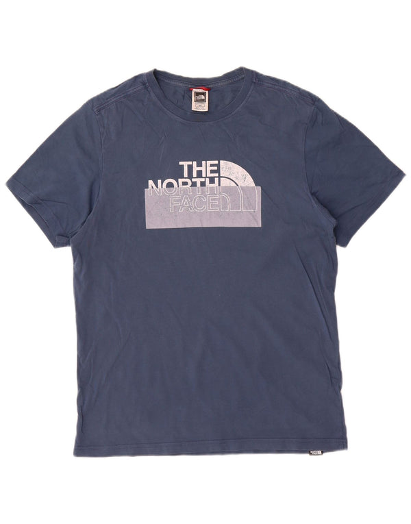 T-shirt grafica da uomo The North Face Top in cotone blu medio