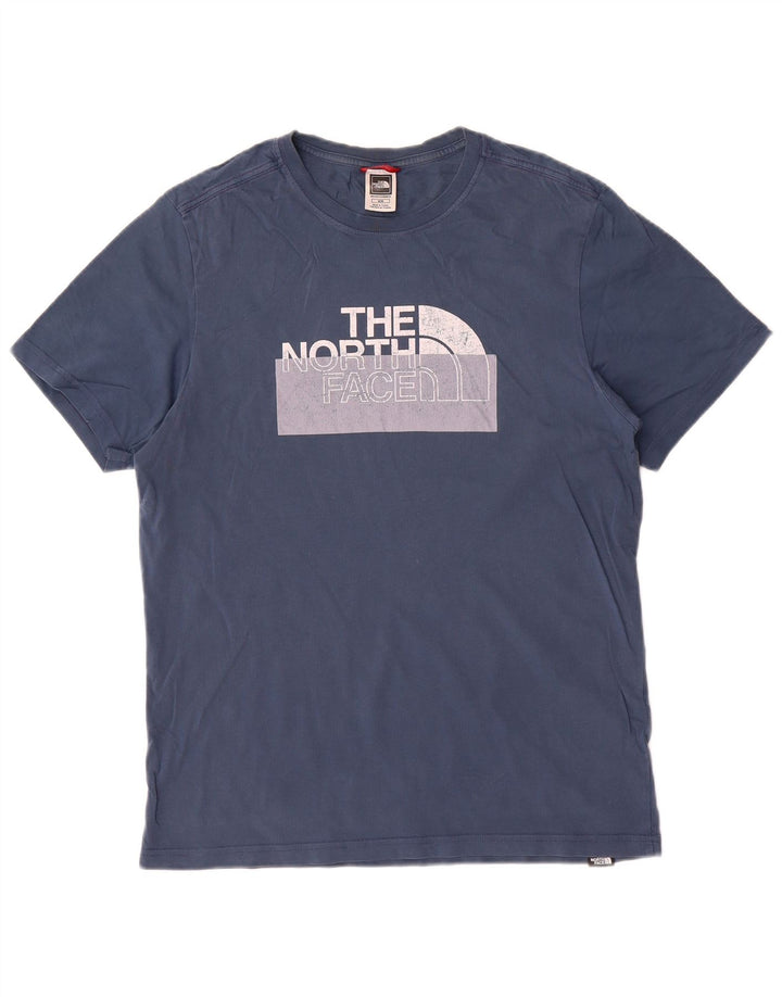 T-shirt grafica da uomo The North Face Top in cotone blu medio