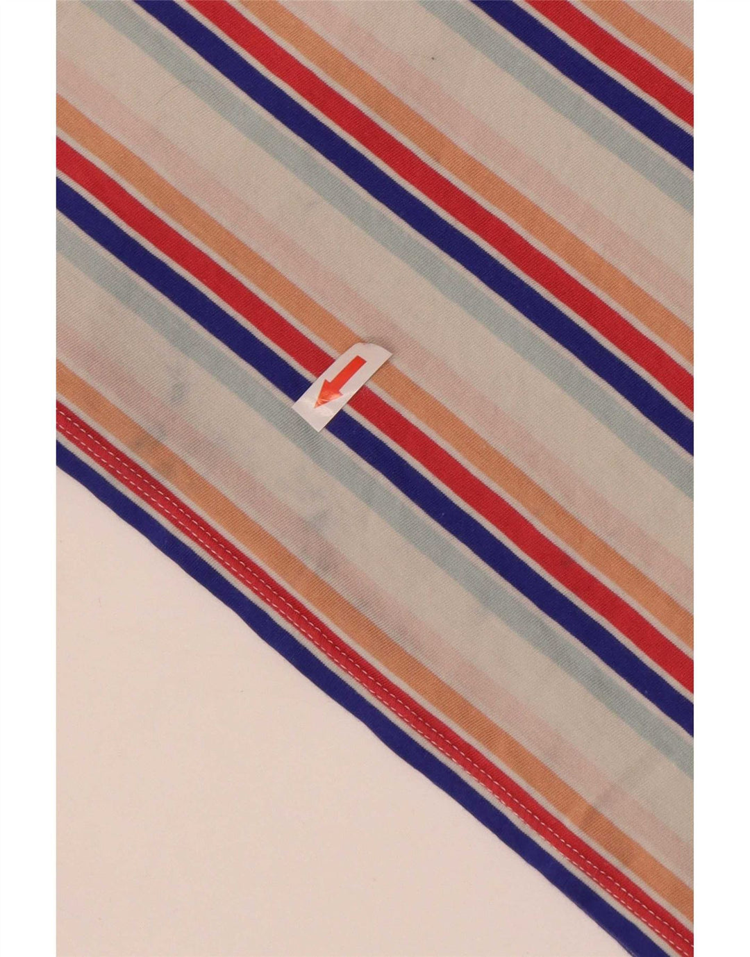 T-shirt da donna Vans UK 14 grande in cotone a righe multicolore
