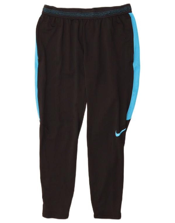 Pantaloni da tuta Nike Dri Fit da donna UK 14 Medium Black Colourblock