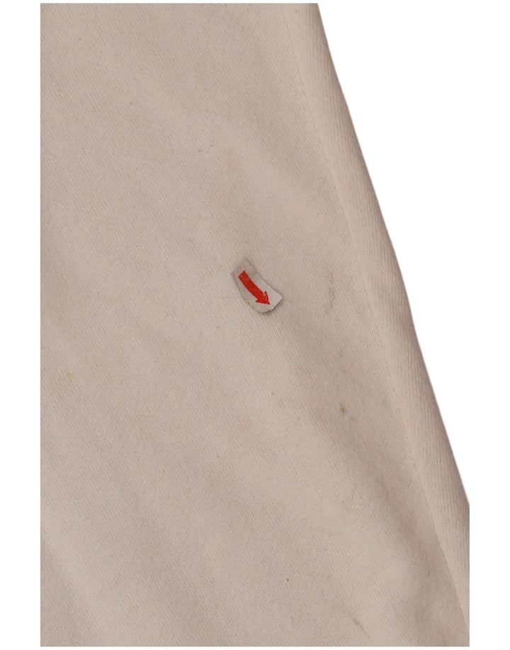 TULTEX Felpa grafica da donna Maglione UK 16 Grande cotone bianco