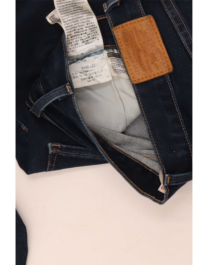 Levi's Donna 312 Shaping Slim Jeans W30 L28 Blu Navy Cotone