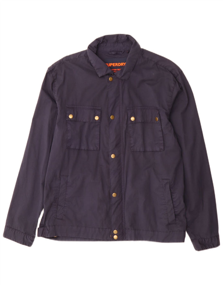 Giacca utility da uomo Superdry UK 38 cotone blu navy medio