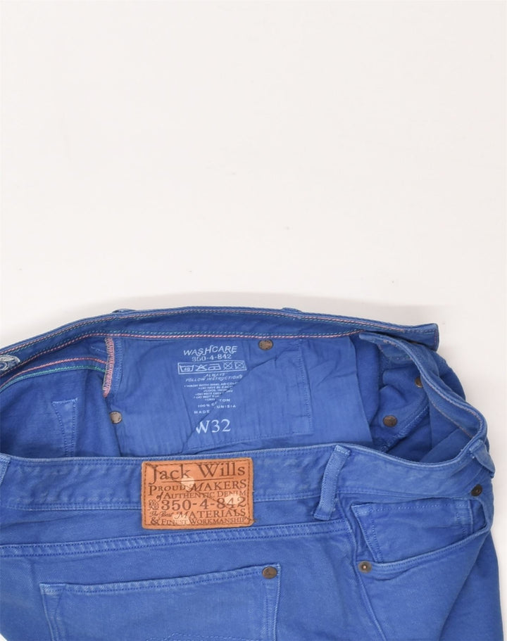JACK WILLS Womens Casual Shorts W32 Large Blue Cotton | Vintage Jack Wills | Thrift | Second-Hand Jack Wills | Used Clothing | Messina Hembry 