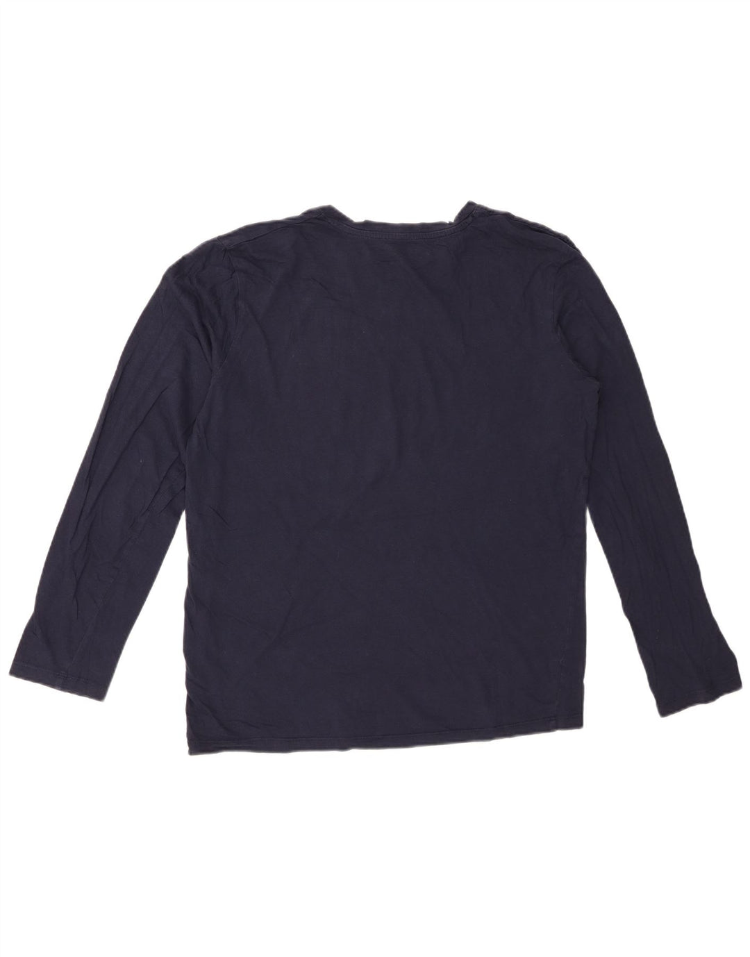 JACK & JONES Top grafico da uomo a maniche lunghe in cotone blu navy medio