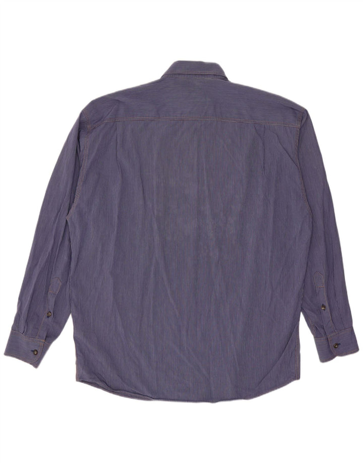 Camicia da uomo Iceberg medio gessato blu navy