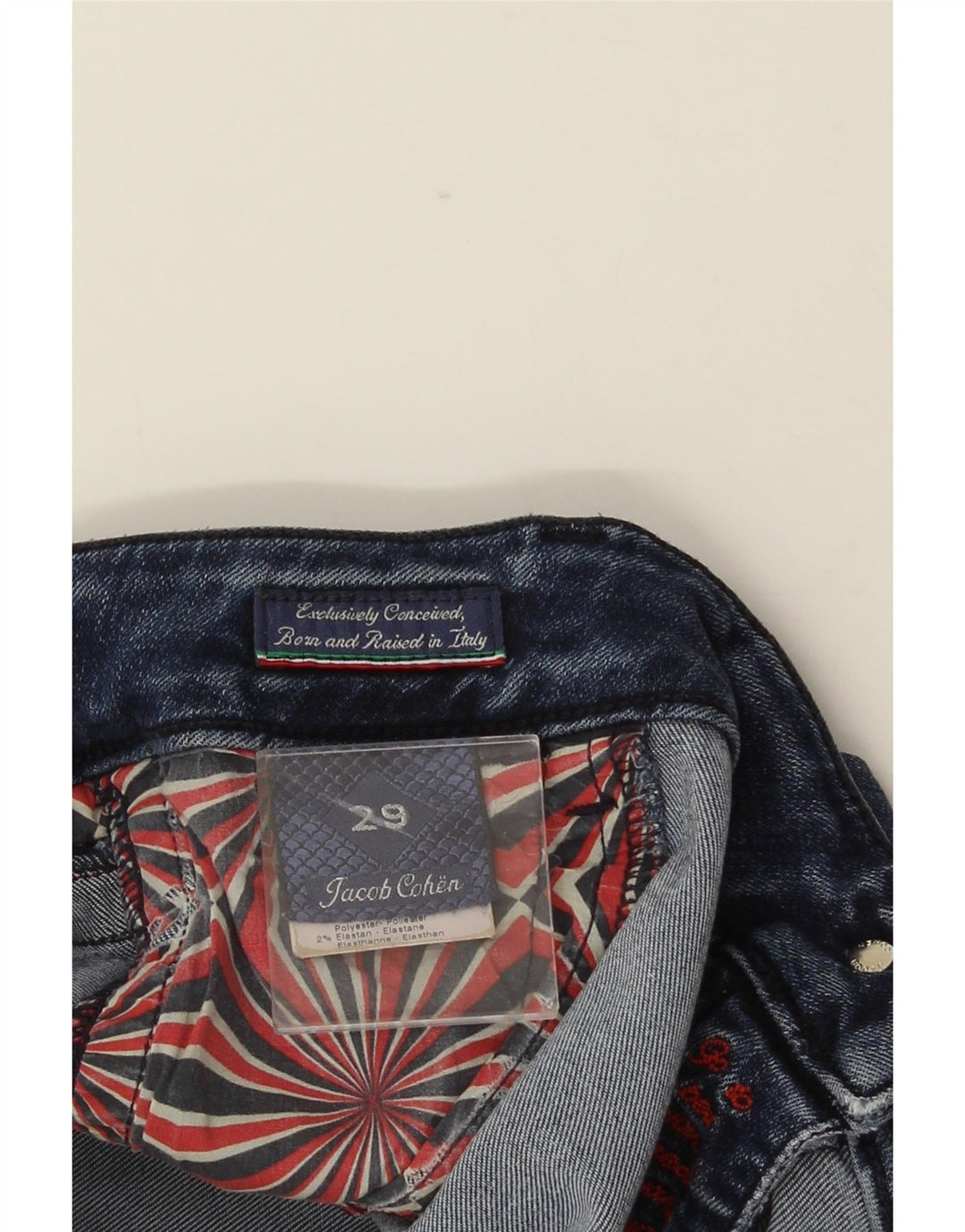 Jeans skinny da donna JACOB COHEN W29 L28 viscosa blu