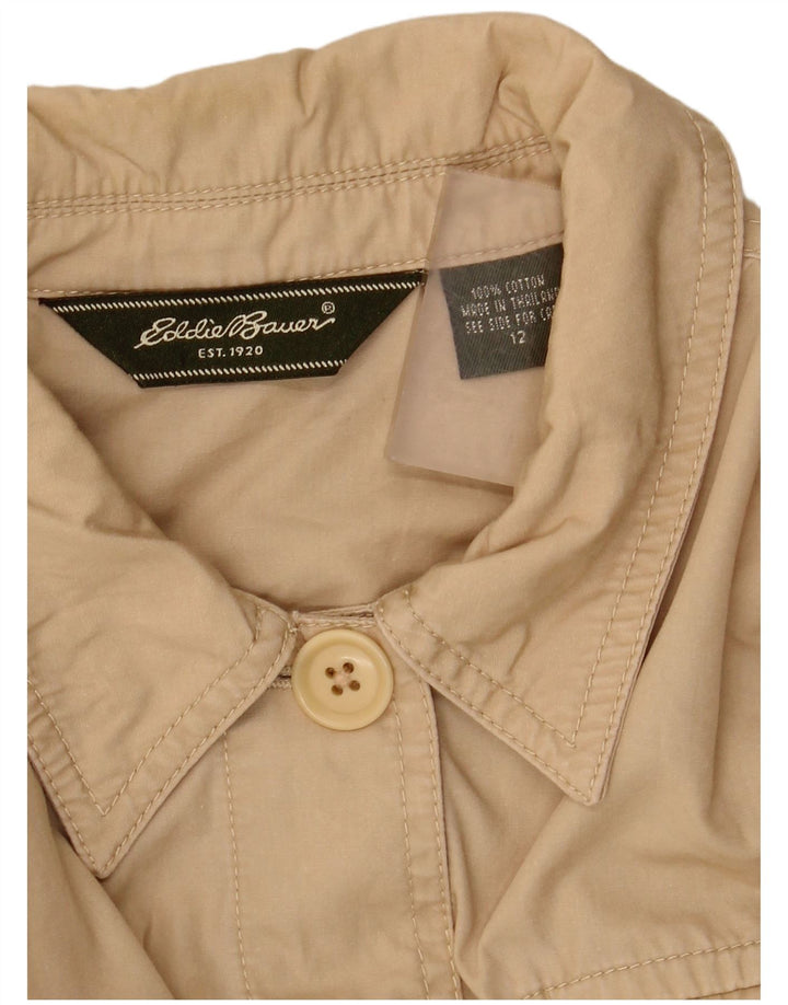 Giacca da donna Eddie Bauer US 12 Large in cotone beige