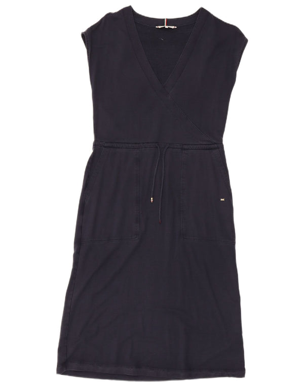 Abito a trapezio da donna Tommy Hilfiger UK 6 XS viscosa blu navy