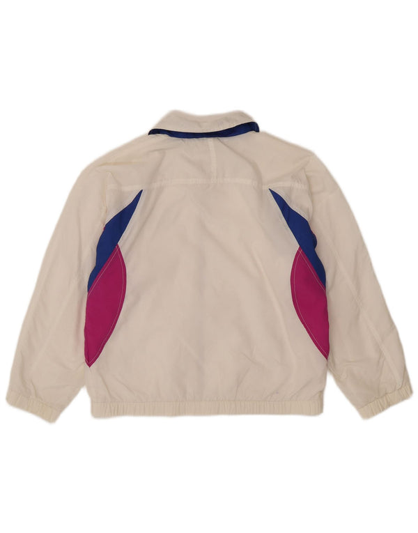 Giacca da tuta da donna Ellesse UK 14 Nylon color block bianco medio