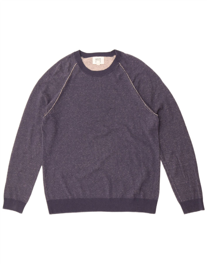 Maglione girocollo da uomo di White Stuff, grande cotone blu navy