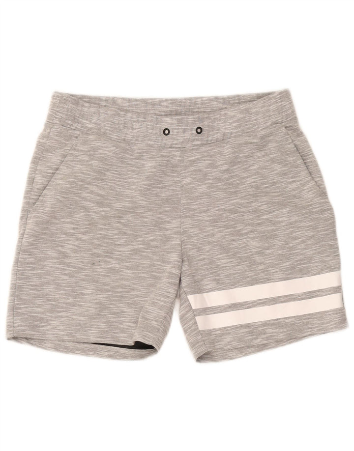 Pantaloncini sportivi da uomo Jack & Jones in cotone screziato grigio medio