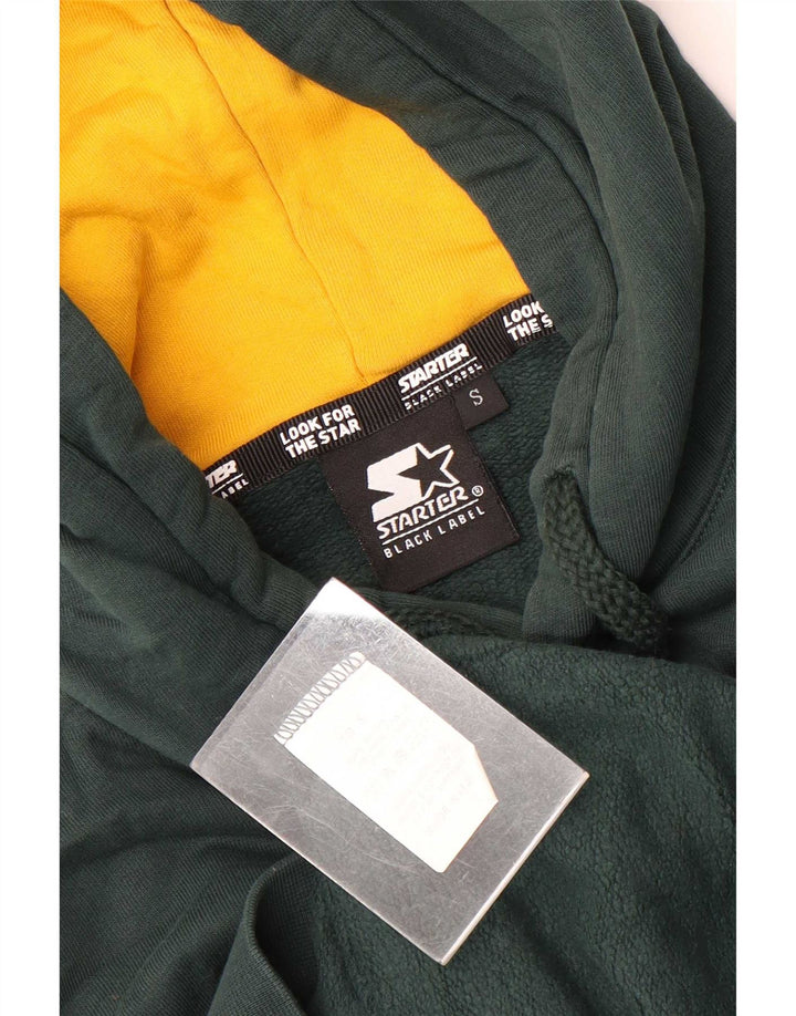 Maglione con cappuccio grafico da uomo Starter piccolo in cotone verde