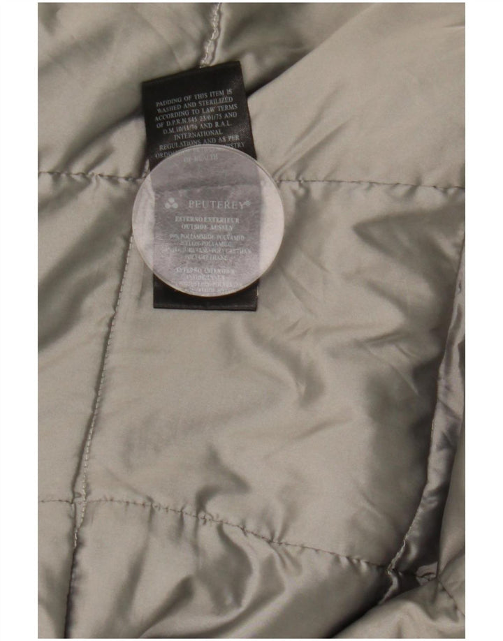 PEUTEREY Cappotto imbottito con cappuccio da donna IT 40 Small Nero Poliammide