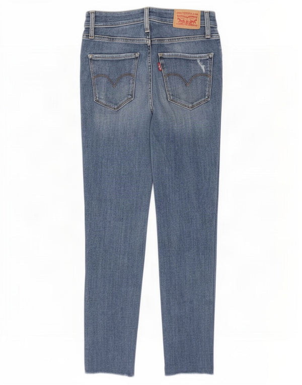 Jeans Levi's da donna 721 skinny effetto consumato W27 L26 cotone blu