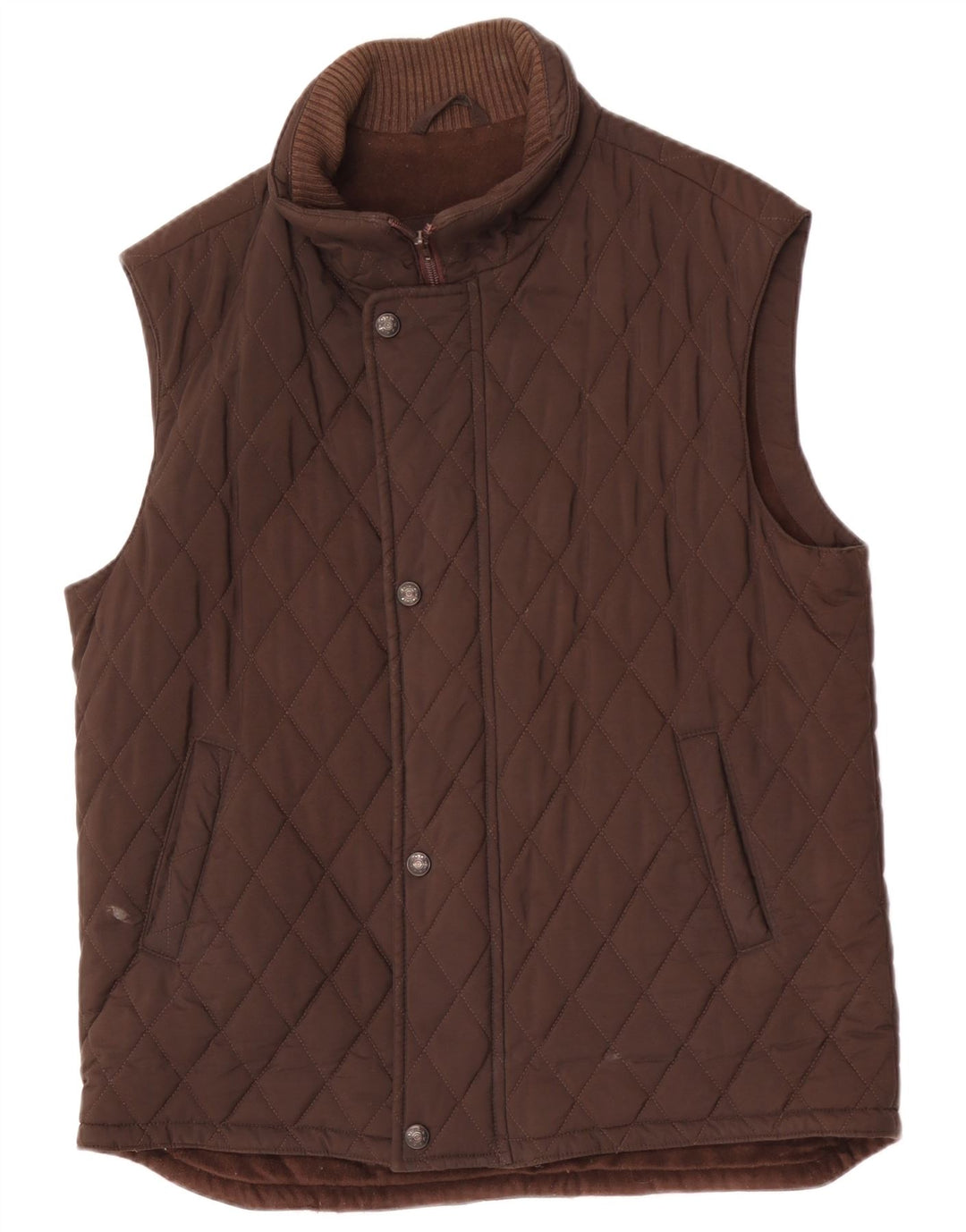 Gilet trapuntato da uomo Arcadia UK 38 Marrone medio