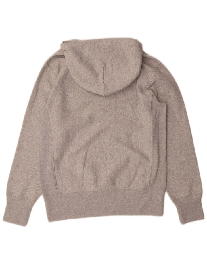 CHAMPION Mens Graphic Hoodie Jumper Medium Grey Cotton