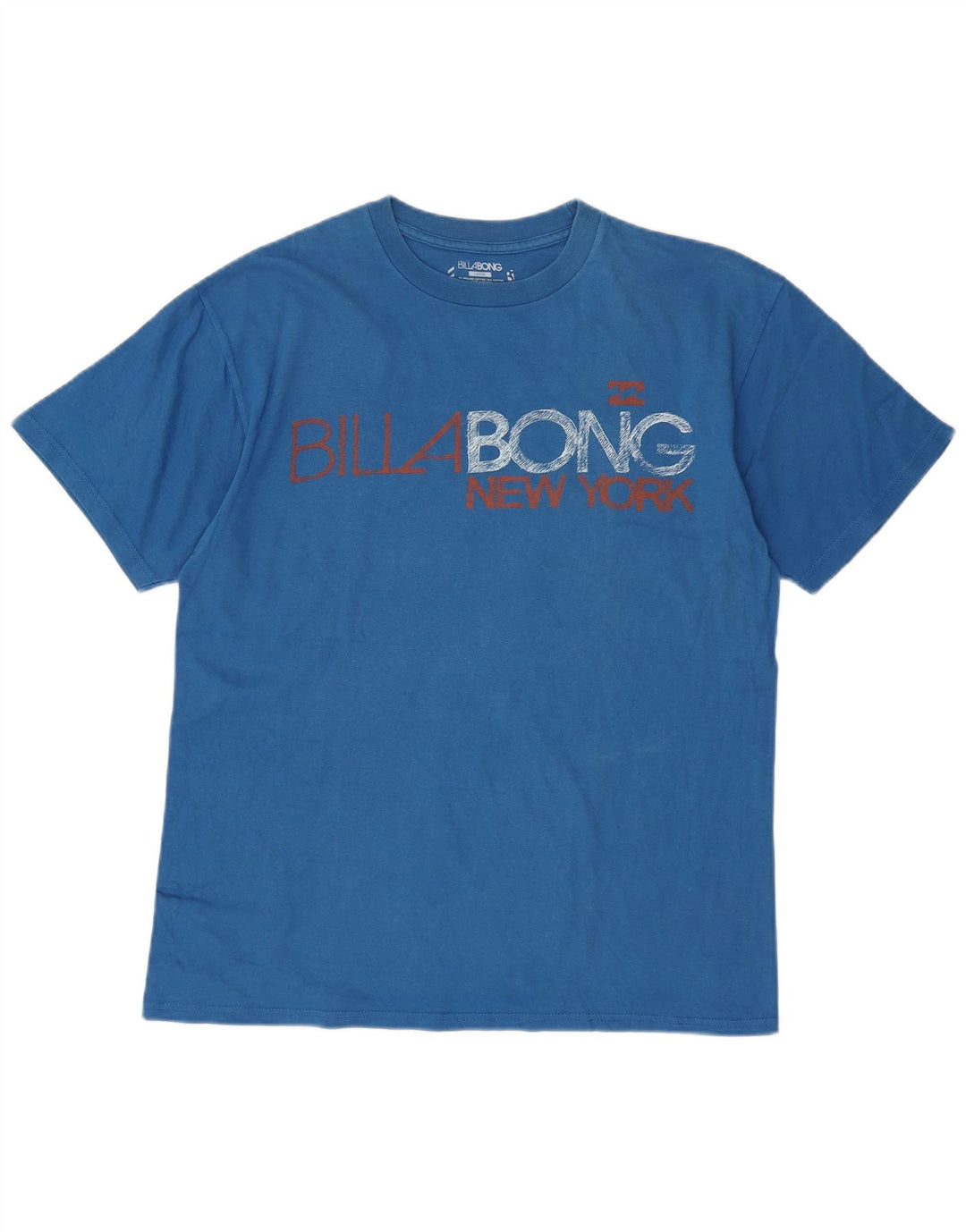 T-shirt grafica da uomo BILLABONG Top grande in cotone blu