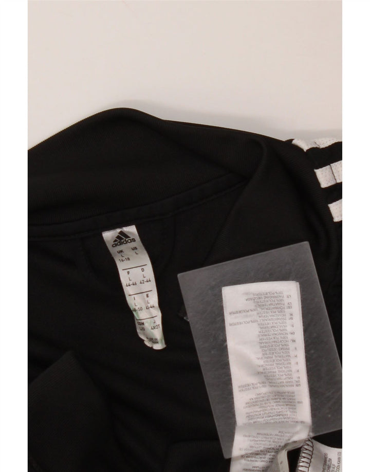 Giacca da tuta da donna ADIDAS Climalite UK 16/18 Large Nera