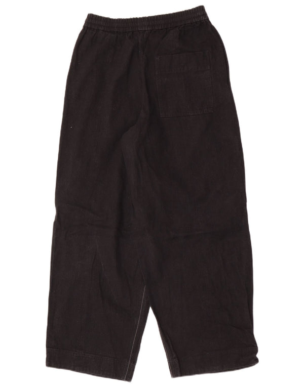 Pantaloni Cos da uomo a vita alta a gamba larga XS W28 L27 Lino nero