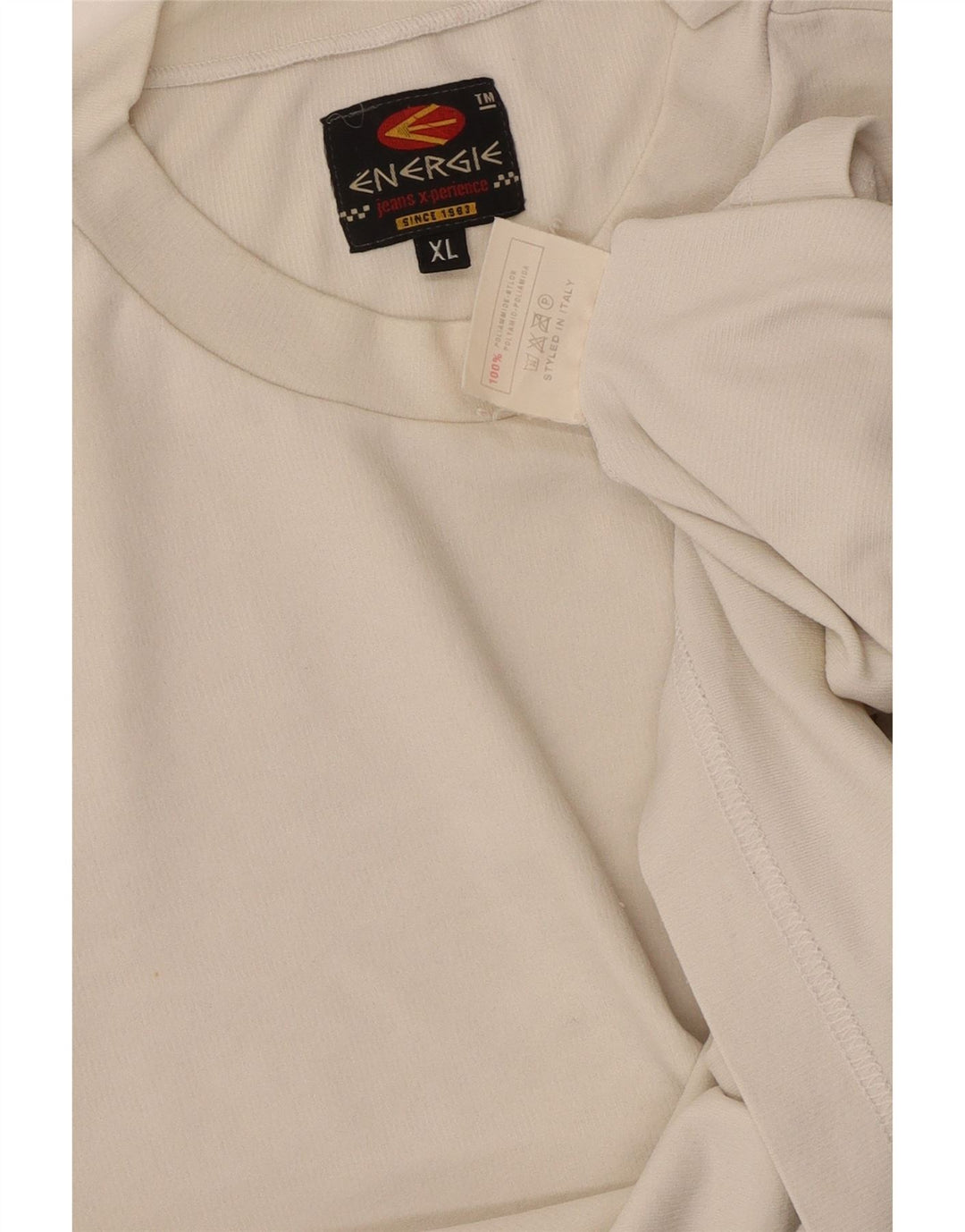 T-shirt grafica da donna ENERGIE UK 18 XL bianca in poliammide