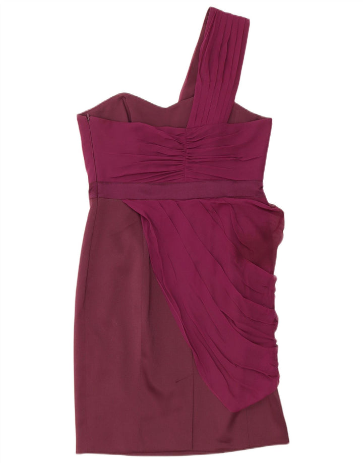Abito monospalla da donna Karen Millen UK 12 Poliestere viola medio