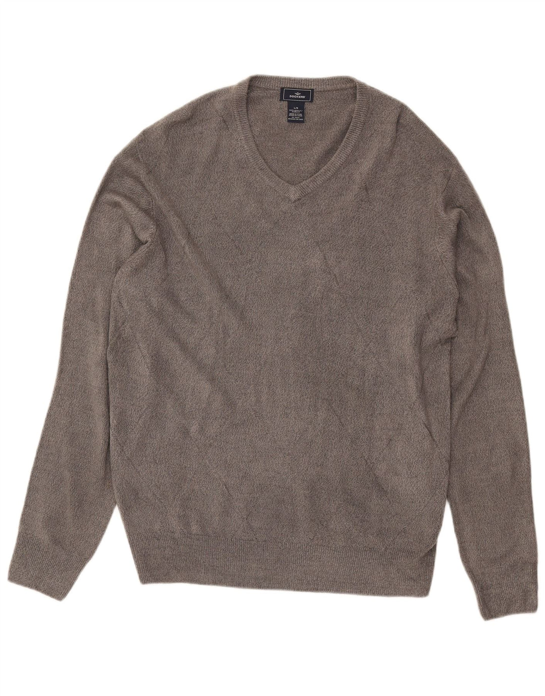 Maglione da uomo con scollo a V Dockers grande acrilico grigio
