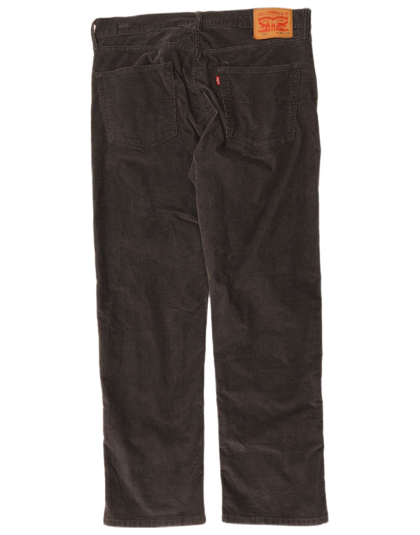 Levi's Uomo 751 Pantaloni dritti in velluto a coste W36 L32 Cotone Nero