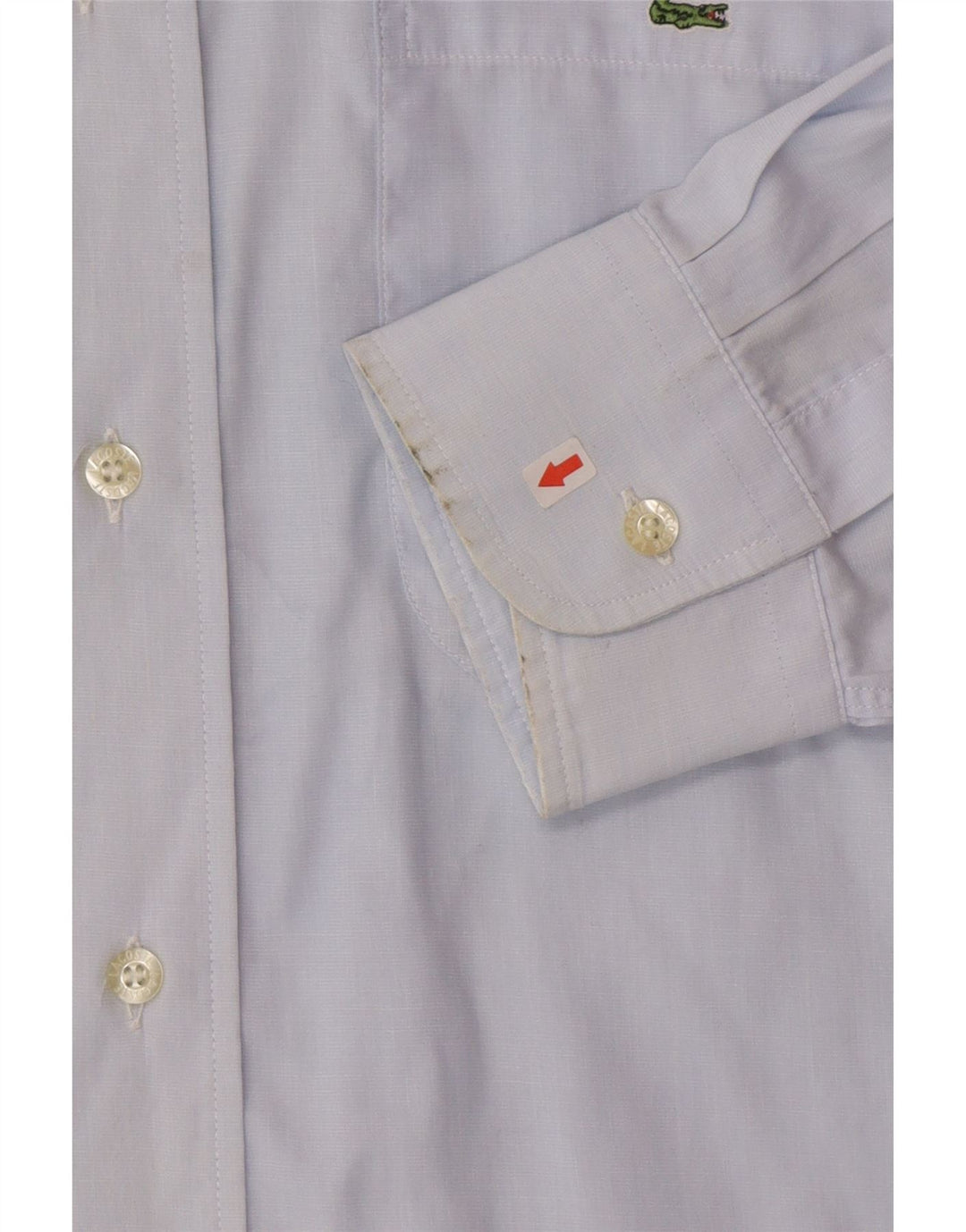 Camicia da uomo Lacoste taglia 42 grande cotone blu