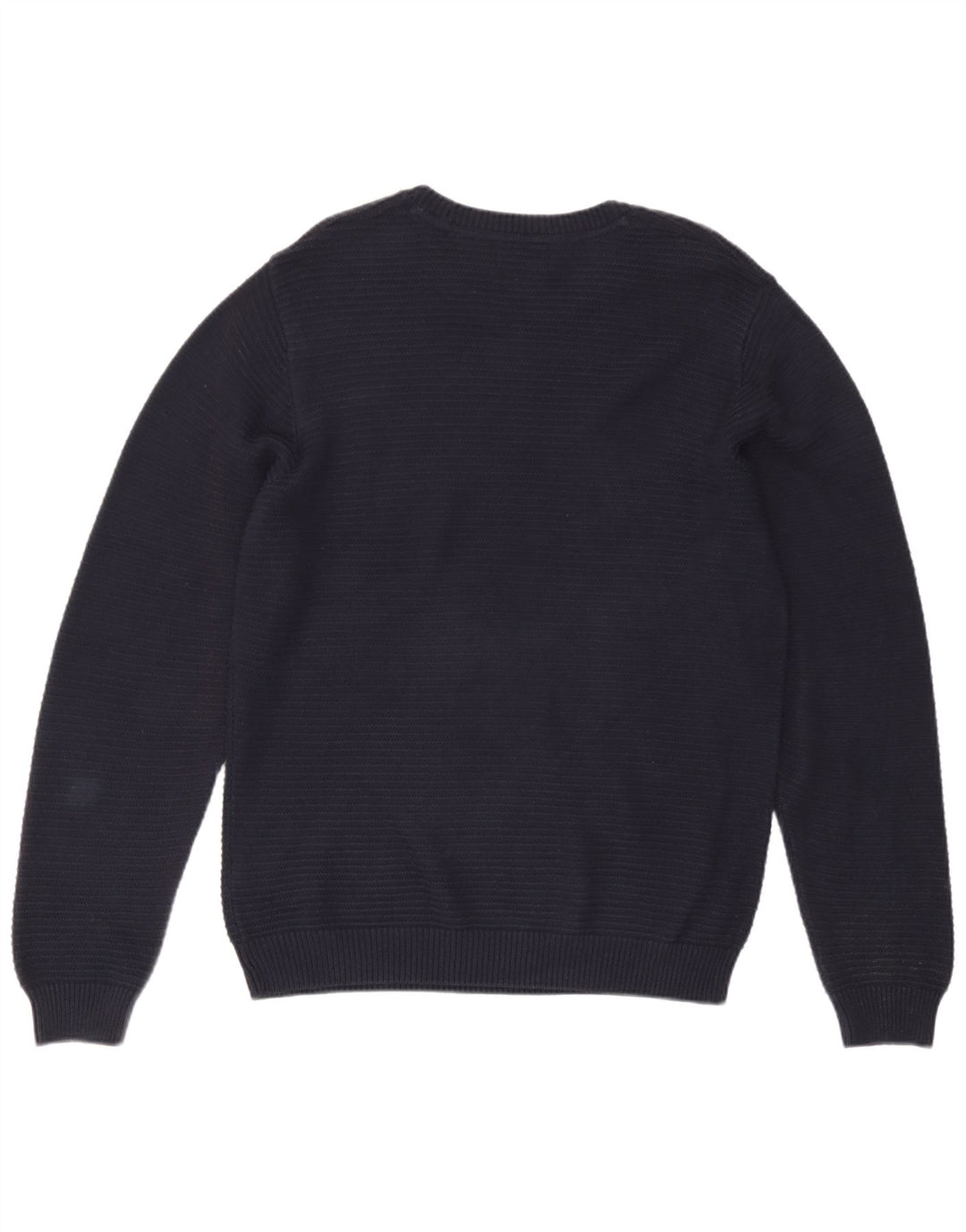 Maglione maglione girocollo da uomo Marks & Spencer cotone medio blu navy