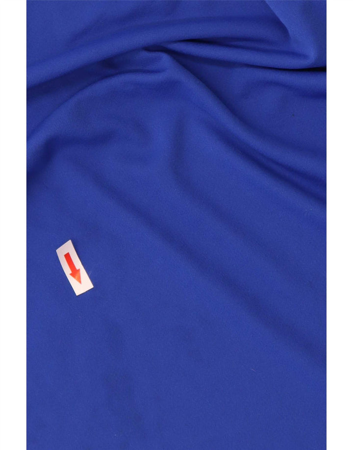 Adidas Uomo Climalite T-shirt Top 2XL Blu Colourblock Poliestere