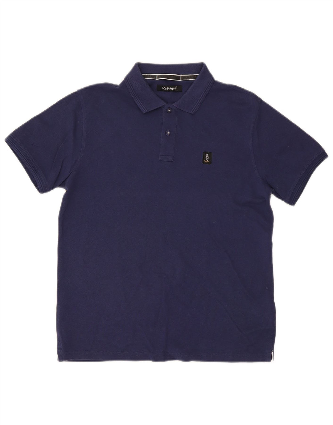 Polo da uomo Refrigue piccola in cotone blu navy