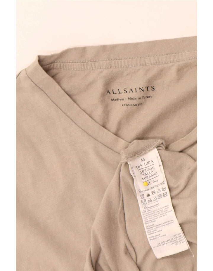 T-shirt da uomo con vestibilità regolare All Saints, cotone grigio medio