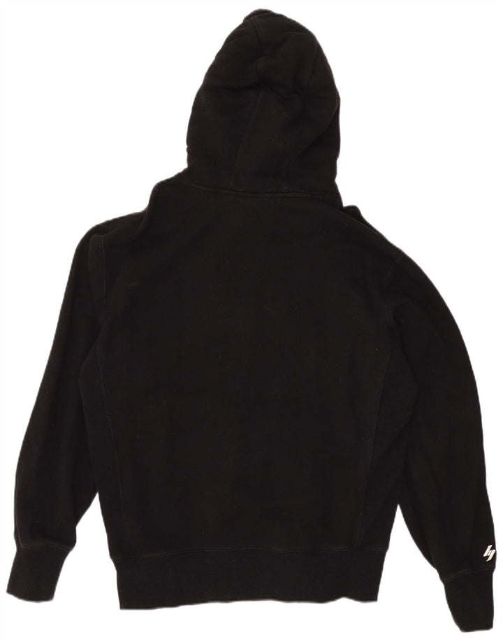 Maglione con cappuccio ampio da uomo SUPERDRY piccolo in cotone nero