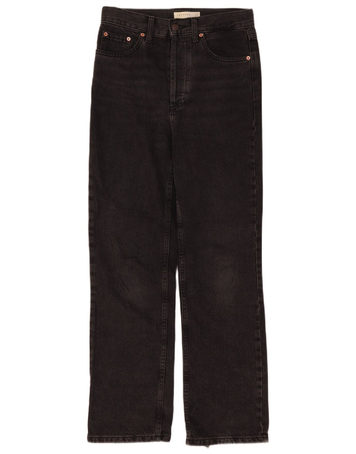 Jeans dritti da donna Topshop W28 L30 cotone nero