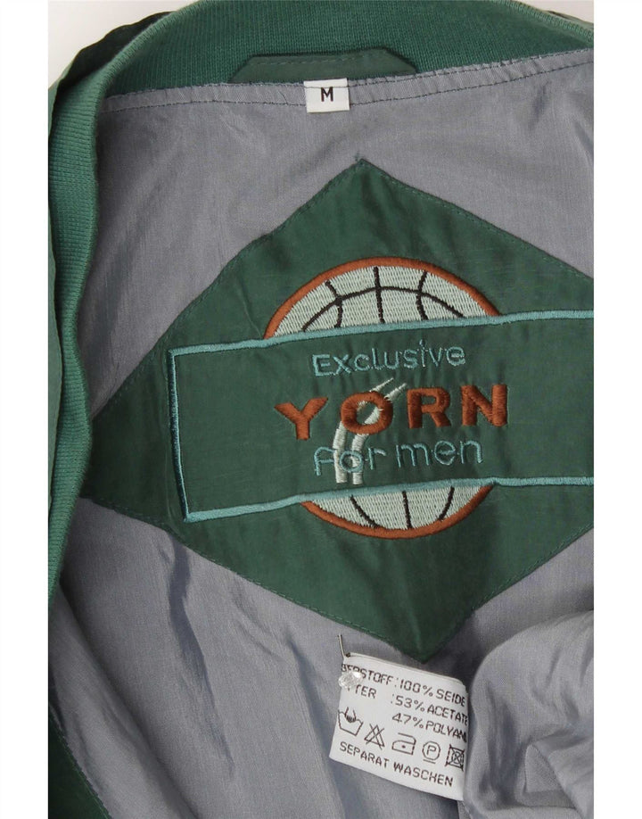 Giubbotto bomber da uomo Yorn UK 38 Seta verde medio
