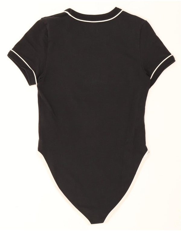 Body grafico da donna Nike UK 12 cotone medio nero