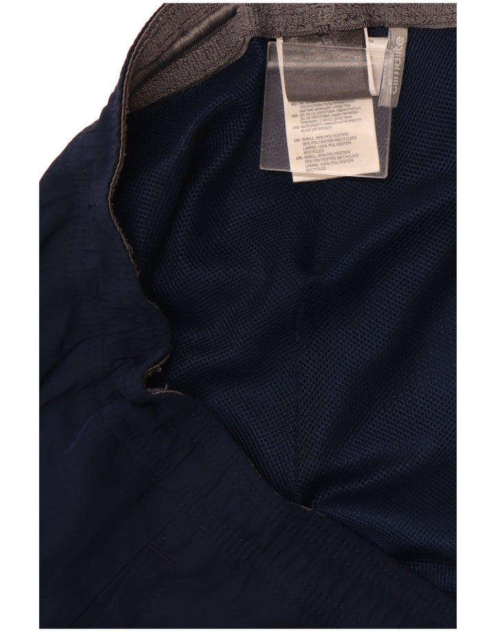 Pantaloncini sportivi ADIDAS Climalite da uomo grandi in poliestere blu navy