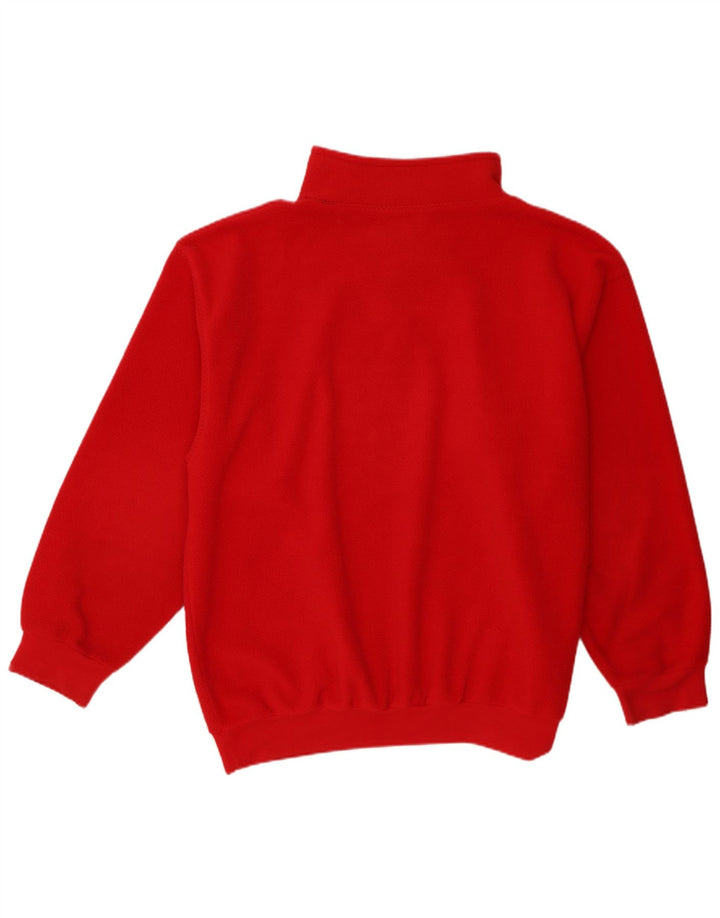Maglione in pile da uomo con zip e collo Daniel Hechter XL rosso