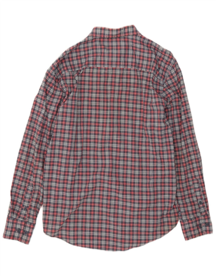 Camicia da uomo Nautica in cotone a quadri blu medio