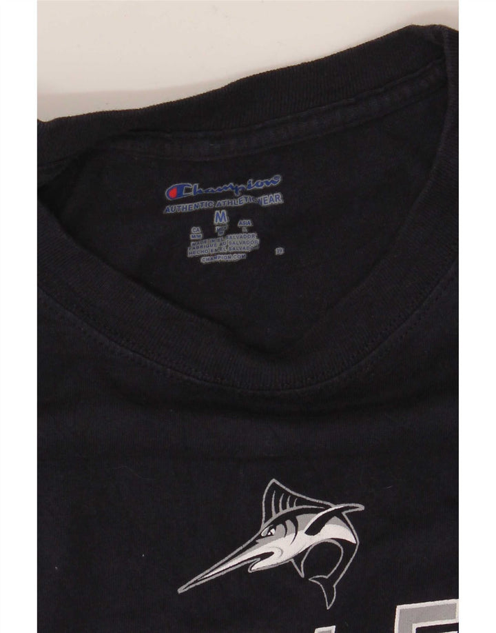T-shirt grafica da uomo Champion Top medio blu navy