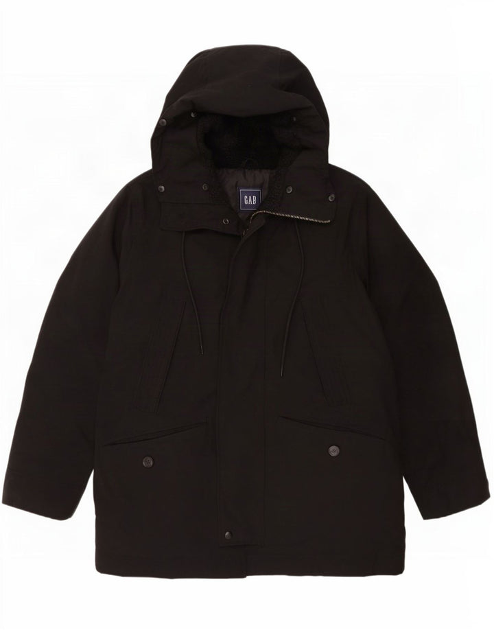 Giacca imbottita con cappuccio da uomo Gap UK 38 poliestere nero medio