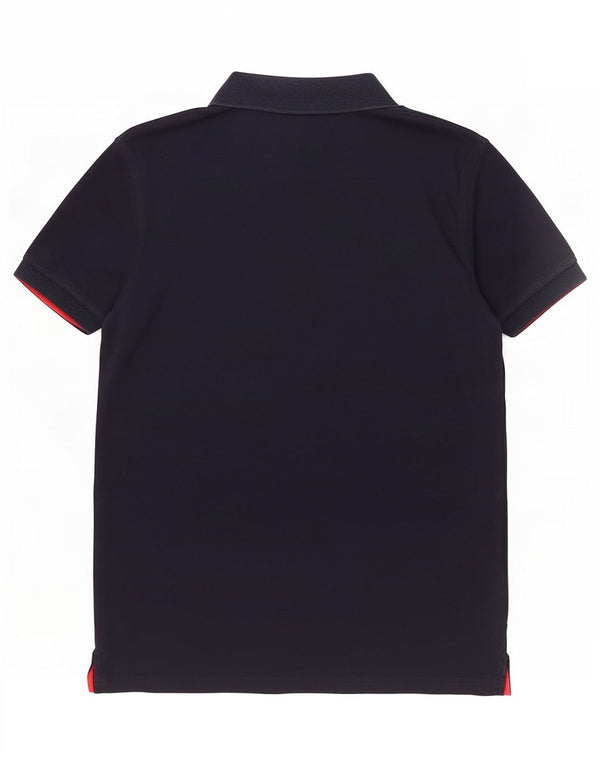 Polo da uomo Gant in cotone blu navy medio